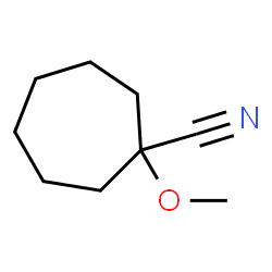 Cycloheptanecarbonitrile, 1-methoxy- (9CI) Structure