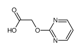 Acetic acid, (2-pyrimidinyloxy)- (9CI) Structure