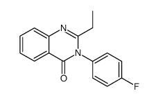 2-ethyl-3-(4-fluorophenyl)quinazolin-4(3H)-one结构式