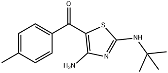 [4-amino-2-(tert-butylamino)-1,3-thiazol-5-yl](4-methylphenyl)methanone Structure