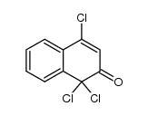 1,1,4-trichloro-1,2-dihydronaphthalen-2-one结构式