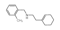 2-(cyclohexen-1-yl)-N-[(2-methylphenyl)methyl]ethanamine结构式