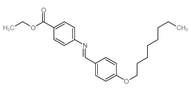 Benzoic acid,4-[[[4-(octyloxy)phenyl]methylene]amino]-, ethyl ester结构式
