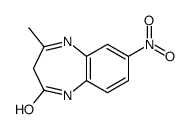 4-methyl-7-nitro-1,3-dihydro-1,5-benzodiazepin-2-one Structure