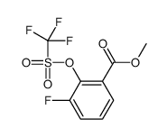 methyl 3-fluoro-2-(trifluoromethylsulfonyloxy)benzoate结构式