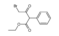 ethyl 4-bromo-3-oxo-2-phenylbutanoate Structure