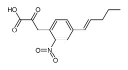 (2-nitro-4-pent-1-en-ξ-yl-phenyl)-pyruvic acid Structure