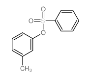 1-(benzenesulfonyloxy)-3-methyl-benzene结构式