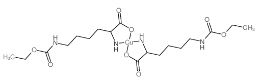 copper [1-carboxy-5-(ethoxycarbonylamino)pentyl]azanide structure