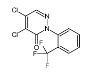 4,5-dichloro-2-[2-(trifluoromethyl)phenyl]pyridazin-3-one Structure