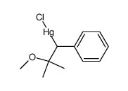 2-methoxy-2-methyl-1-phenyl-propylmercury (1+), chloride Structure
