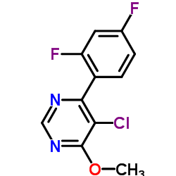 5-Chloro-4-(2,4-difluorophenyl)-6-methoxypyrimidine Structure