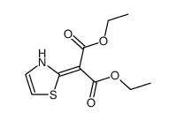 diethyl 2-[thiazol-2-(3H-ylidene)]malonate结构式