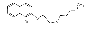 N-[2-(1-bromonaphthalen-2-yl)oxyethyl]-3-methoxypropan-1-amine Structure