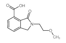 2-(2-methoxyethyl)-3-oxo-1H-isoindole-4-carboxylic acid结构式