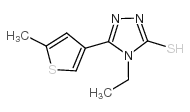 4-ethyl-3-(5-methylthiophen-3-yl)-1H-1,2,4-triazole-5-thione Structure