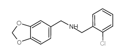 1-(1,3-benzodioxol-5-yl)-N-[(2-chlorophenyl)methyl]methanamine Structure