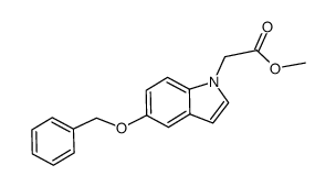 (5-Benzyloxy-indol-1-yl)-acetic acid methyl ester结构式