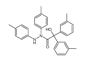 2-hydroxy-2,2-bis(3-methylphenyl)-N,N'-bis(4-methylphenyl)acetohydrazide结构式