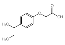 2-(4-butan-2-ylphenoxy)acetic acid Structure