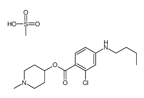 methanesulfonate,(1-methylpiperidin-1-ium-4-yl) 4-(butylamino)-2-chlorobenzoate结构式