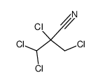 2,3,3-trichloro-2-(chloromethyl)propanenitrile Structure