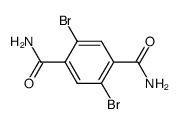 2,5-dibromobenzene-1,4-carboxamide结构式