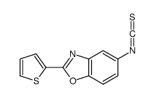 5-isothiocyanato-2-thiophen-2-yl-1,3-benzoxazole结构式