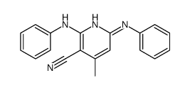 2,6-dianilino-4-methylpyridine-3-carbonitrile结构式