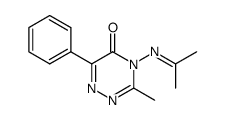 4-isopropylideneamino-3-methyl-6-phenyl-4H-[1,2,4]triazin-5-one结构式