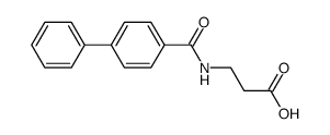 3-[(Biphenyl-4-carbonyl)-amino]-propionic acid Structure