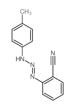 2-[(4-methylphenyl)amino]diazenylbenzonitrile Structure