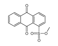 9,10-Dihydro-9,10-dioxo-1-anthracenesulfonic acid methyl ester结构式