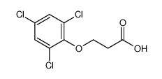 3-(2,4,6-trichlorophenoxy)propanoic acid Structure