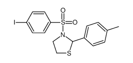 Thiazolidine, 3-[(4-iodophenyl)sulfonyl]-2-(4-methylphenyl)- (9CI) Structure