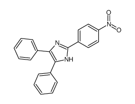 2-(4-nitrophenyl)-4,5-diphenyl-1H-imidazole结构式