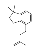 2,3-Dihydro-1,1-dimethyl-4-(3-methyl-3-butenyl)-1H-indene structure