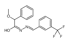 2-methoxy-2-phenyl-N-[(E)-[3-(trifluoromethyl)phenyl]methylideneamino]acetamide Structure
