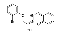 2-(2-bromophenoxy)-N'-[(Z)-(6-oxocyclohexa-2,4-dien-1-ylidene)methyl]acetohydrazide结构式
