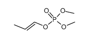 Phosphoric acid dimethyl=1-propenyl ester structure