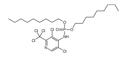 3,5-dichloro-N-di(nonoxy)phosphoryl-2-(trichloromethyl)pyridin-4-amine Structure