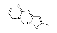 1-methyl-3-(5-methyl-1,2-oxazol-3-yl)-1-prop-2-enylurea结构式