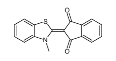 2-(3-methyl-1,3-benzothiazol-2-ylidene)indene-1,3-dione Structure