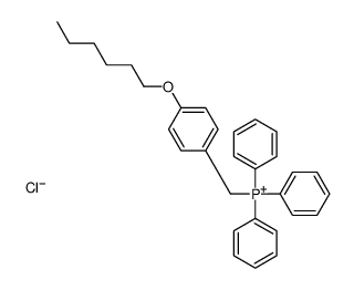 (4-hexoxyphenyl)methyl-triphenylphosphanium,chloride Structure