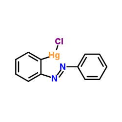 Chloro{2-[(E)-phenyldiazenyl]phenyl}mercury结构式