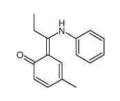 6-(1-anilinopropylidene)-4-methylcyclohexa-2,4-dien-1-one Structure