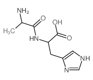 D-Histidine,N-L-alanyl- (9CI) structure