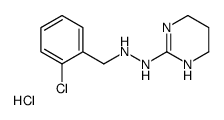 1-[(2-chlorophenyl)methyl]-2-(1,4,5,6-tetrahydropyrimidin-2-yl)hydrazine,hydrochloride结构式