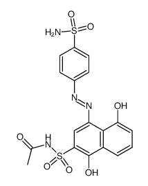 1,5-Dihydroxy-4-(4-sulfamoyl-phenylazo)-naphthalene-2-sulfonic acid acetyl-amide Structure