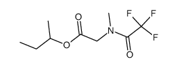 N-Methyl-N-(trifluoroacetyl)glycine 1-methylpropyl ester structure